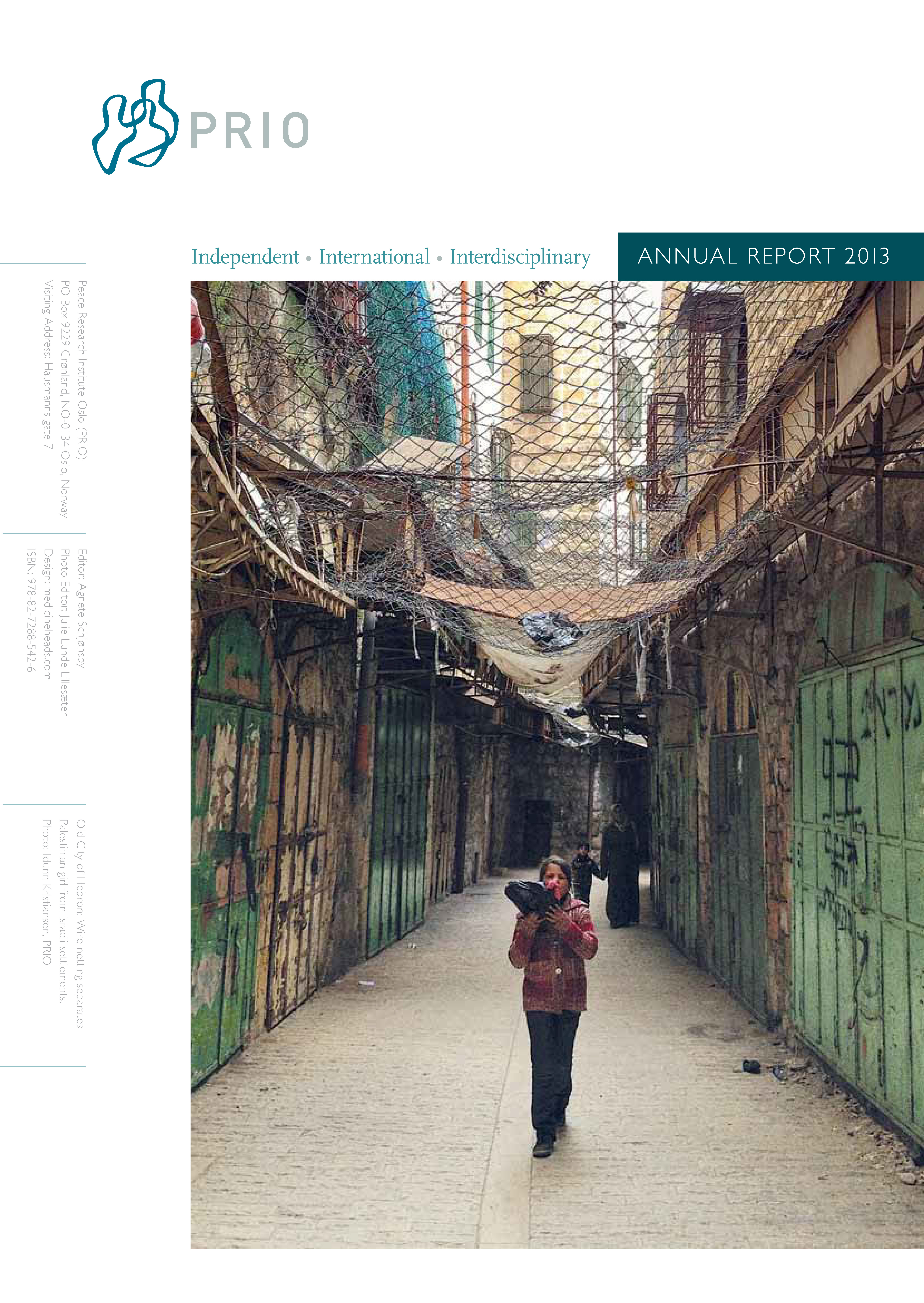 PRIO Annual Report 2013 front cover